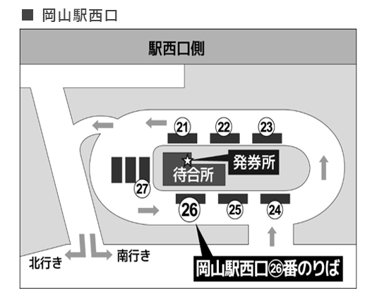 岡山駅西口